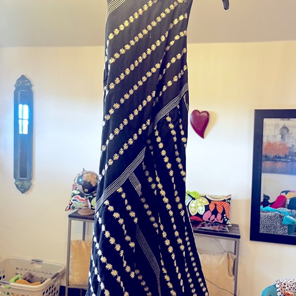 Spectacular Free People Mini Summer black with white embroidered floral - Picture 5 of 9